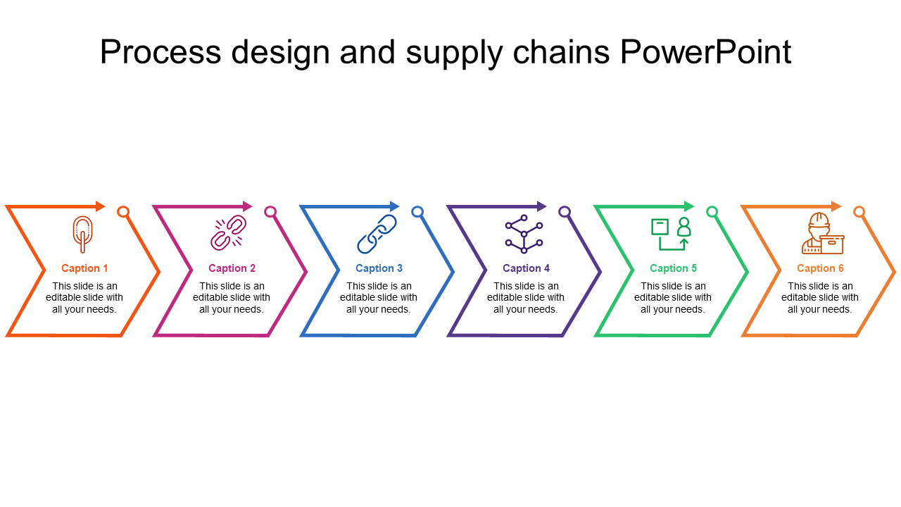 Free - Simple Process Design And Supply Chains PowerPoint Template